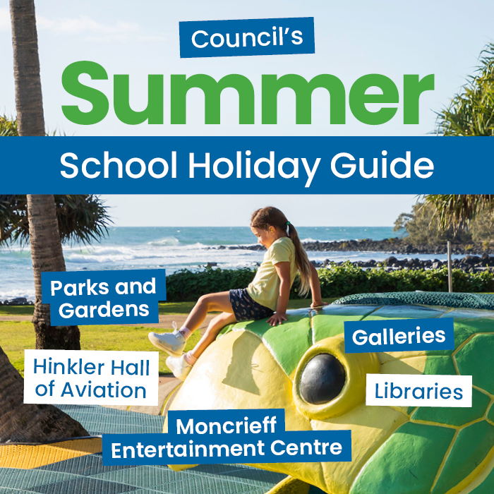 View the event listings with Council's Summer school holiday guide.