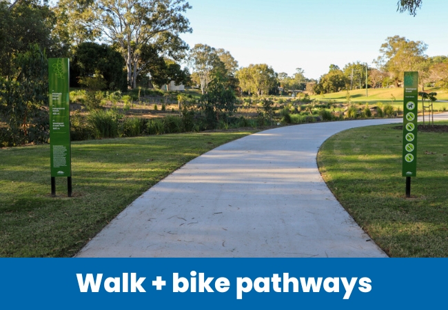 Summer school holidays - Walk and bike pathways