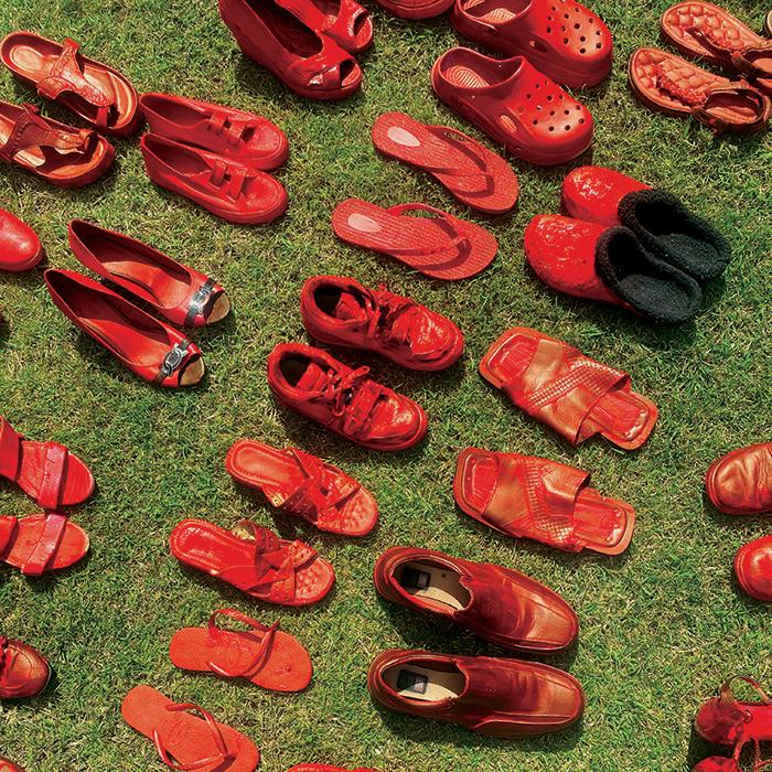 Red Shoes Installation